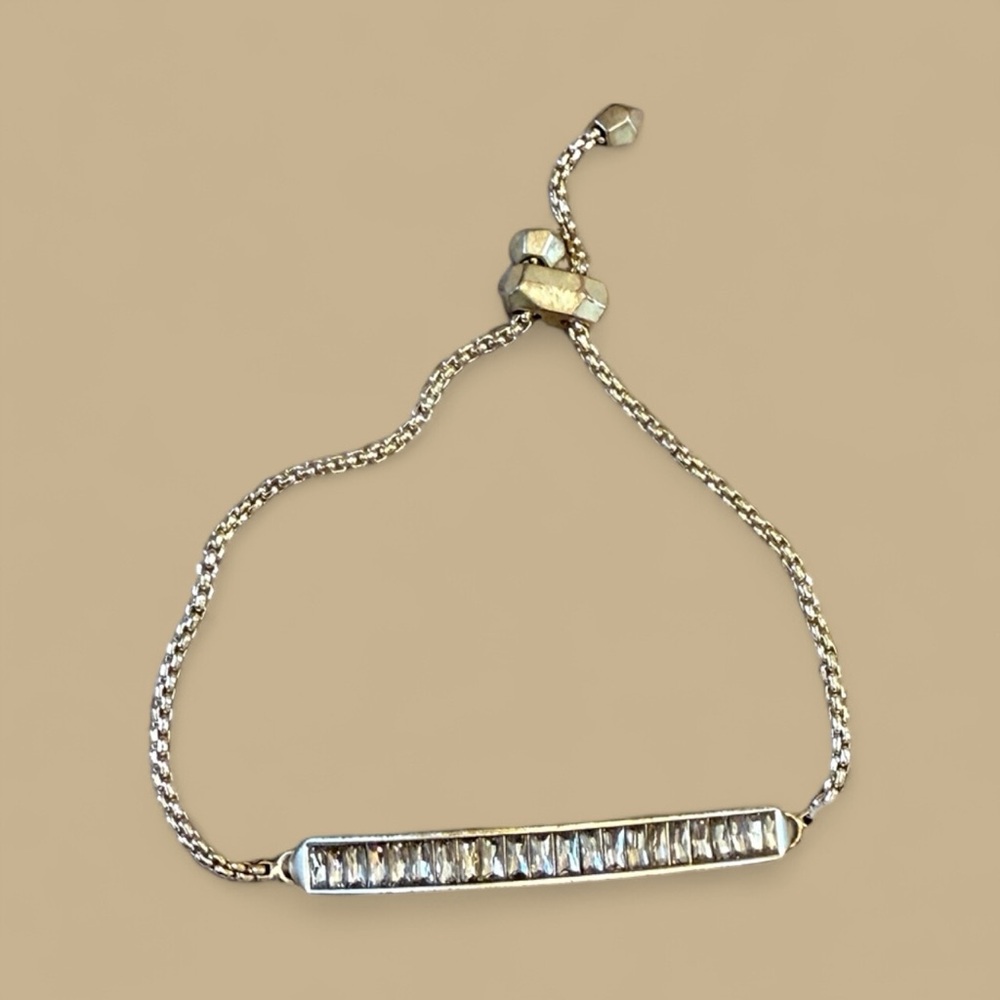 Kendra Scott Gold Bracelet with Clear Stones